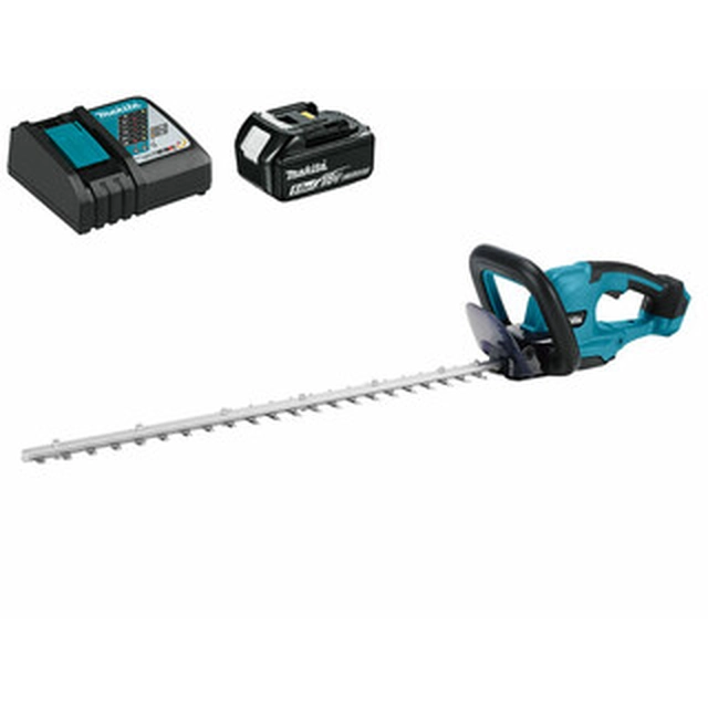 Makita DUH607RT akkus sövényvágó 18 V | 600 mm | Szénkefés | 1 x 5 Ah akku + töltő