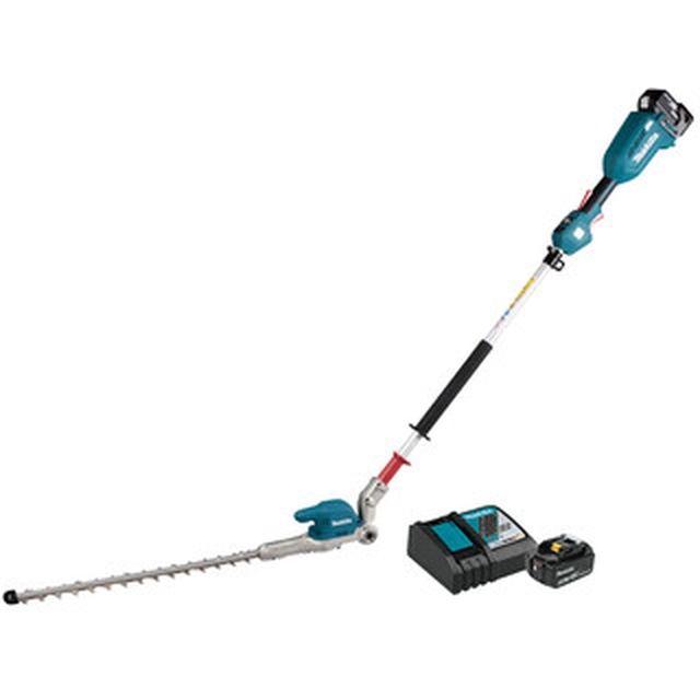 Makita DUN500WRTE Akku-Heckenschere 18 V | 500 mm | Carbon bürstenlos | 2 x 5 Ah Akku + Ladegerät