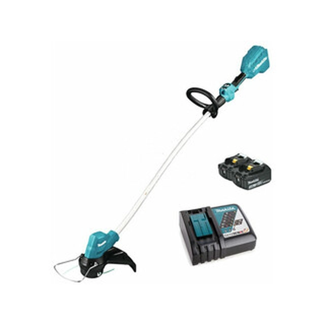 Makita DUR189RFE akuga murutrimmer 18 V | 300 mm | Süsinikharjadeta | 2 x 3 Ah aku + laadija