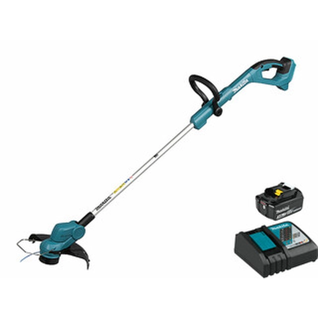 Makita DUR193RF Akku-Rasentrimmer 18 V | 260 mm | Kohlebürste | 1 x 3 Ah Akku + Ladegerät