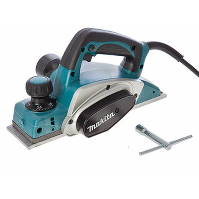 Makita KP0800 cepilladora eléctrica 230 V | 620 W | Ancho 82 mm | Profundidad 0 - 2,5 mm | En una caja de cartón