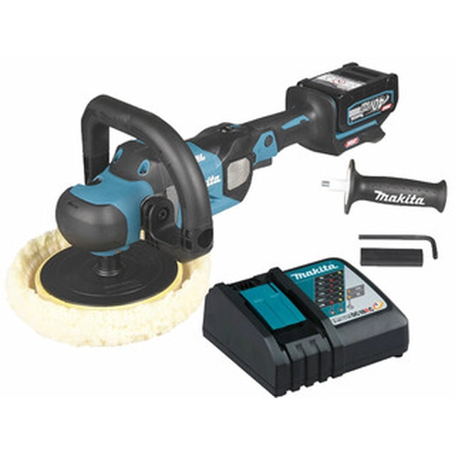 Makita PV001GM101 accupolijstmachine 40 V | 180 mm | Koolborstelloos | 1 x 4 Ah-accu + lader | In een kartonnen doos