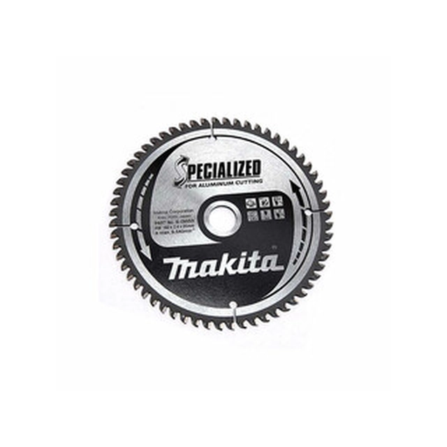 Makita pyörösahan terä 160 x 20 mm | hampaiden lukumäärä: 60 db | leikkuuleveys: 2,4 mm