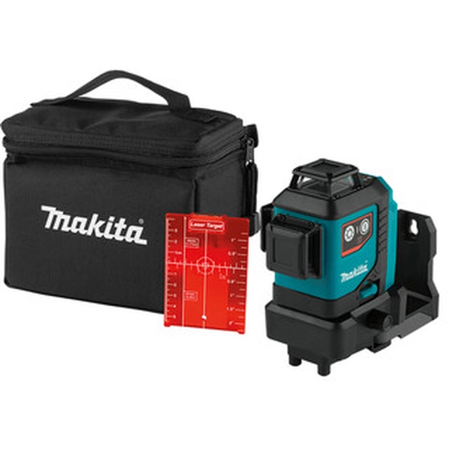 Makita SK700D Лазер червоної лінії Ефективний промінь з приймачем сигналу: 0 - 70 м | Без акумулятора та зарядного | В картонній коробці