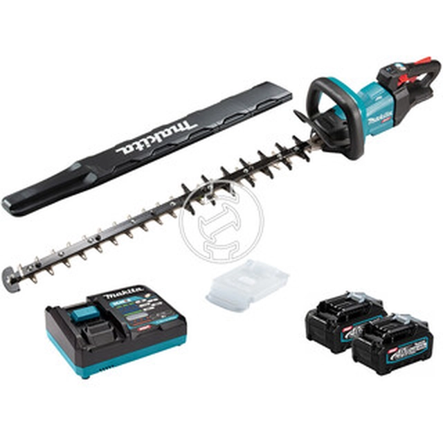 Makita UH007GM201 akkus sövényvágó 40 V | 750 mm | Szénkefementes | 2 x 2,5 Ah akku + töltő