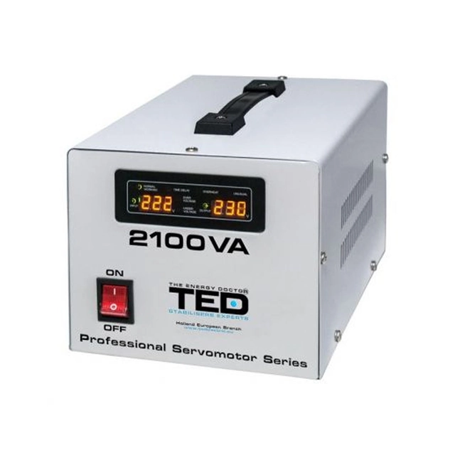 Maksimal netværksstabilisator 2100VA-SVC med servomotor TED000132