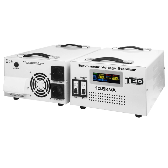 Maksimālais tīkla stabilizators 10,5KVA-SVC ar vienfāzes servomotoru TED000033