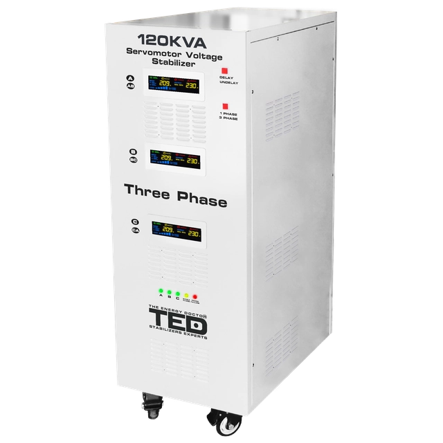 Максимальний стабілізатор мережі 120KVA-SVC з трифазним трифазним серводвигуном TED000088