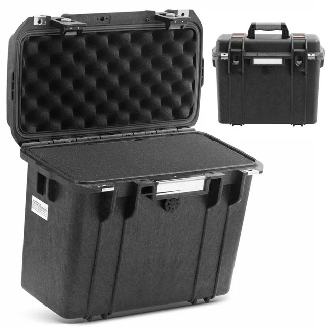 Maleta de transporte, caja protectora con esponja, impermeable 35x15x29cm 15L