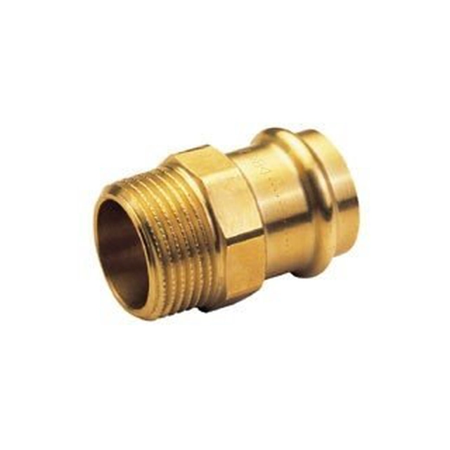 Mamelon adaptateur, filetage extérieur,15x3/4 bronze B presse