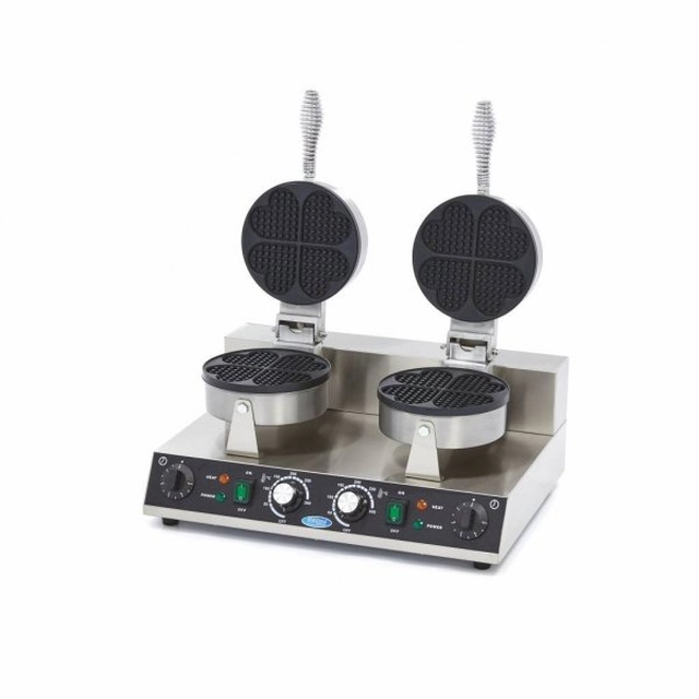 Máquina de waffles Maxima em forma de coração - duplo MAXIMA 09365101 09365101