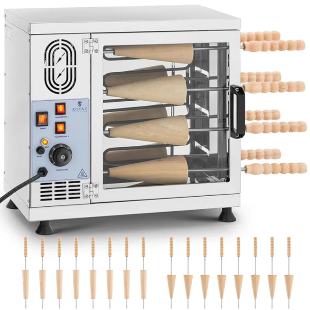 Máquina para hornear pasteles húngaros trdelnik kurtosz 300C 3500W 230V