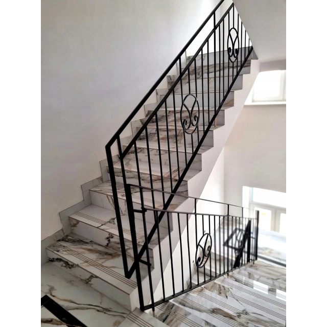 Marble ceramic stairs HIGH POLISH 120x30 Calacata