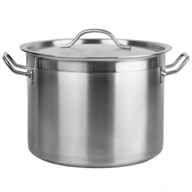 Marmite en inox avec couvercle - capacité 115 l (moyenne 50 cm) INVESTIR HORECA GDC5060