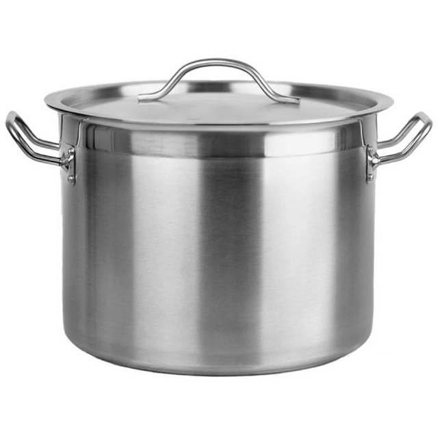 Marmite inox avec couvercle 17L (diamètre 32 cm) INVEST HORECA GDC 3222