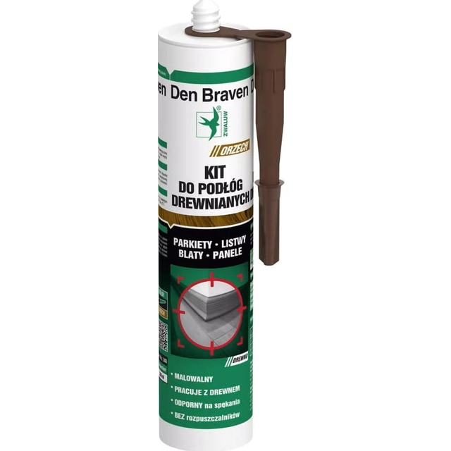 Masilla para parquet Den Braven nogal 280 ml