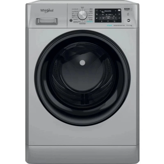 Mașină de spălat - uscător Whirlpool Corporation FFWDD 1174269 SBV SPT Argint 1400 rpm 7 kg