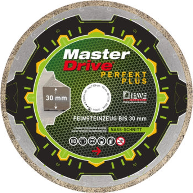 MASTER DRIVE® PERFEKT PLUS with diamond crystals coated with titanium 250x25.4mm