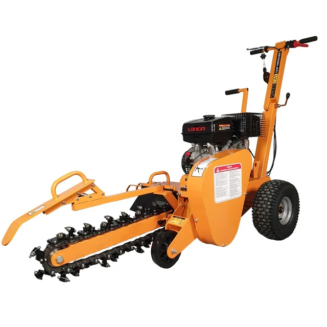 MASTERCUT GBT-150 SPEEDCAT KETTINGGRAAFMACHINE TUIN BenzEL TUIN MINIGRAAFMACHINE VOOR HET LEGGEN VAN BUIZEN, DRADEN, KABELS, enz. 15 KM / 60cm