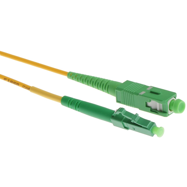 2m Singlemode Simplex Fiber Optic Cable 9/125 SC/APC to SC/APC