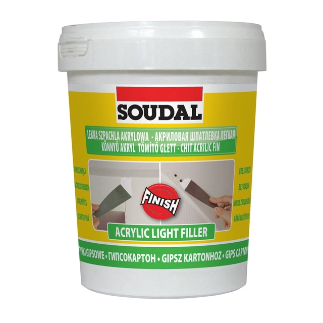 Mastic acrylique léger Soudal 2,5 l