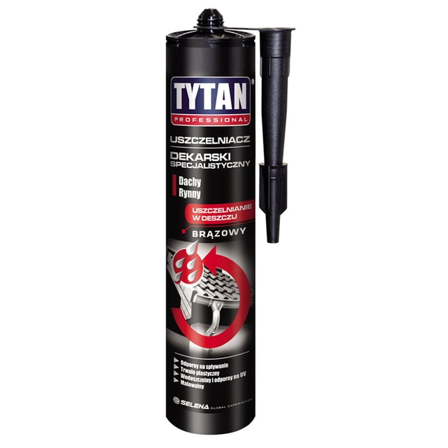 Mastic de toiture spécialisé Tytan brun 310 ml