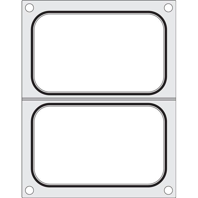 Matrix voor een lasapparaat voor twee trays 178x113 mm | Hendi