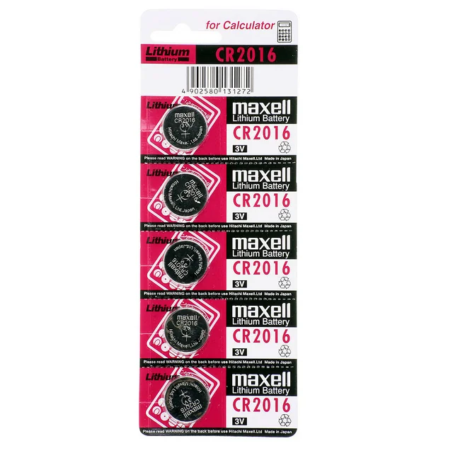 Maxell Batteri CR2016 5 st.