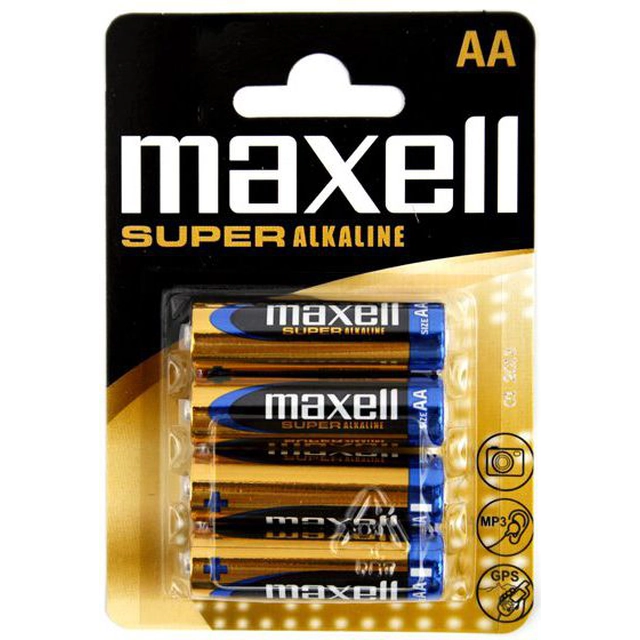 Maxell Super AA batteri / R6 4 st.