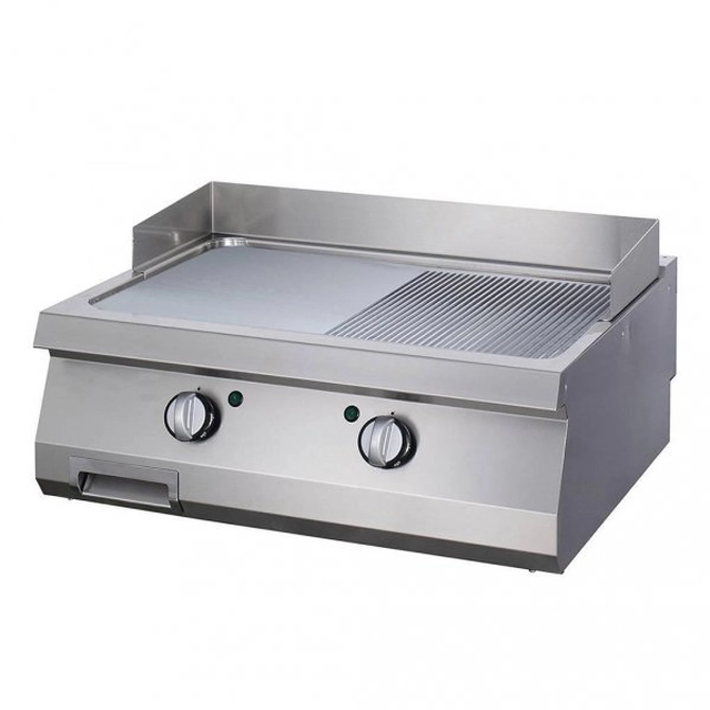 Maxima elektrisk grill 700 Plade 1/2 rillet 80 X 70 CM MAXIMA 09395053 09395053