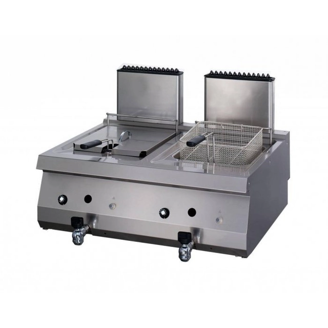 Maxima gas fryer 700 2 X 12L 80 X 70 CM MAXIMA 09395003 09395003