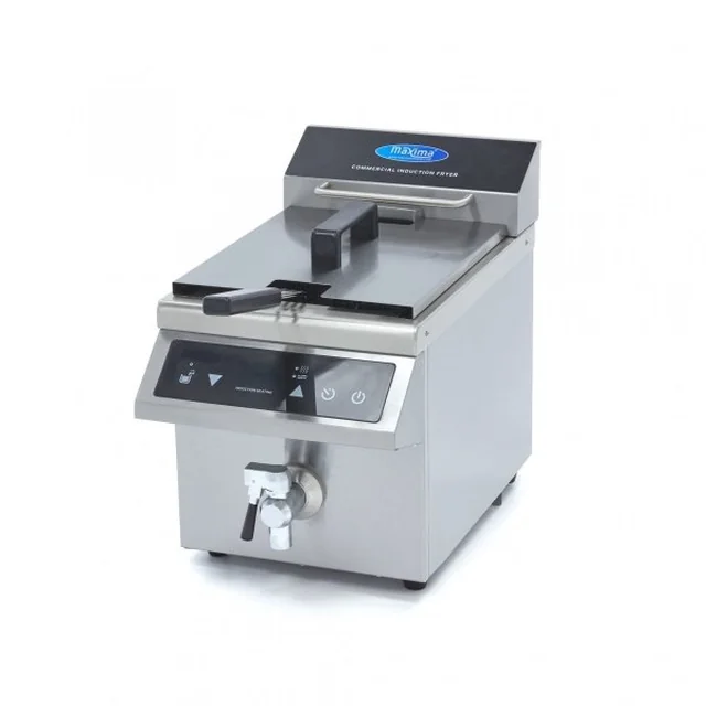 Maxima induction fryer / induction fryer 1 x 8L with MAXIMA faucet 09371090