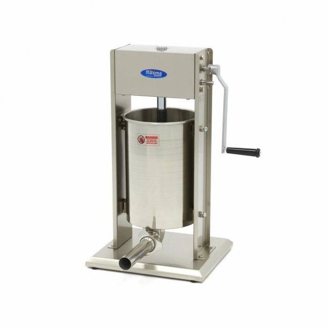 Maxima sausage stuffer 12L - Vertical - Stainless steel - 4 MAXIMA filling tubes 09300464 09300464