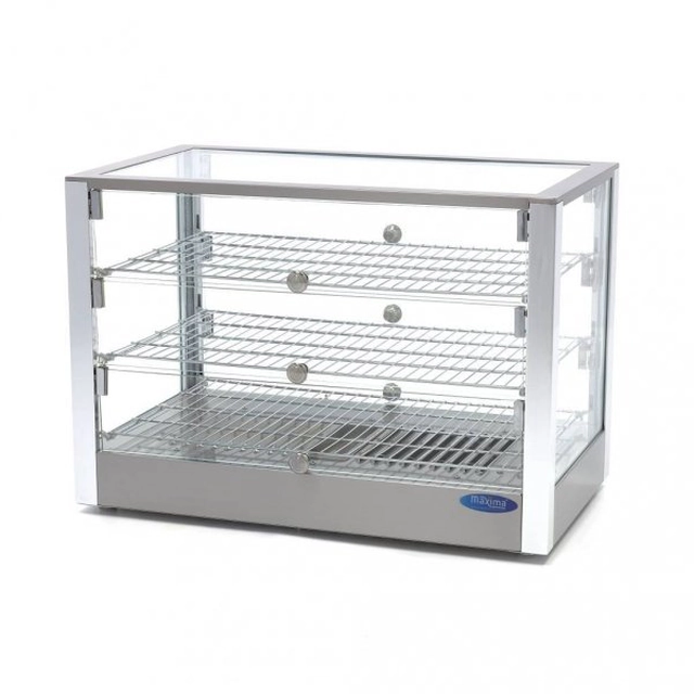 Maxima stainless steel heating display for sandwiches 3 horizontal - 70 cm - 115L MAXIMA 09400788