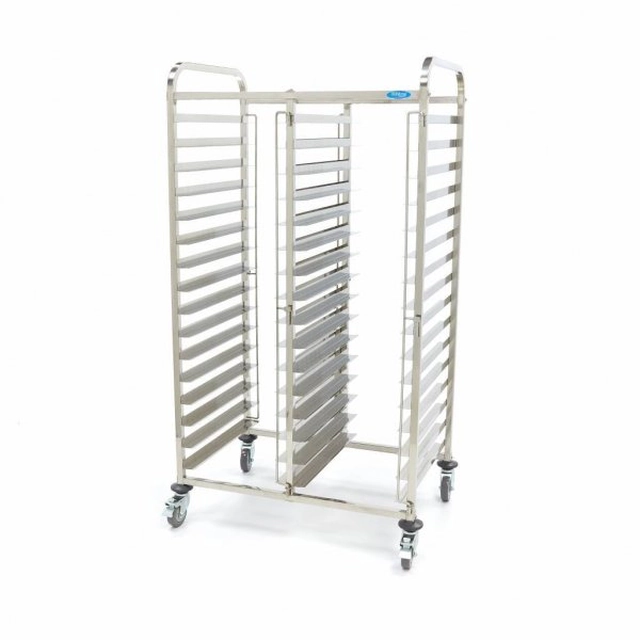 Maxima stainless steel tray trolley 32 X 60X40 cm MAXIMA 09300549