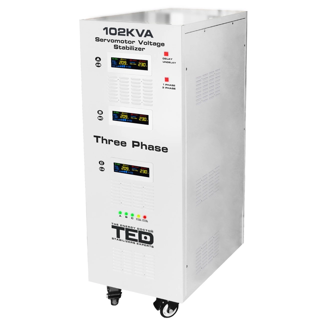 Maximálny stabilizátor siete 102KVA-SVC s trojfázovým-trojfázovým servomotorom TED000064