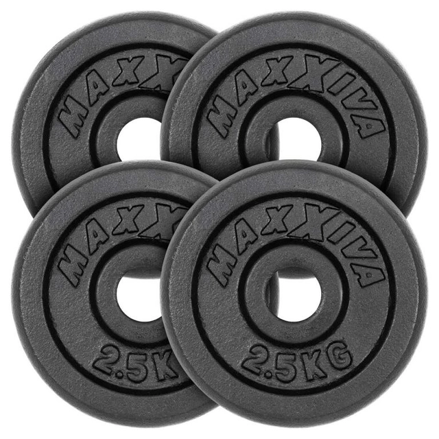 MAXXIVA Set of 4 dumbbell weights with a total weight of 10 kg