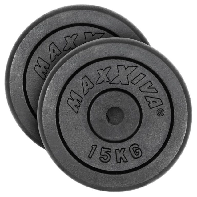 MAXXIVA Set težine 2 x 15 kg, lijevano željezo