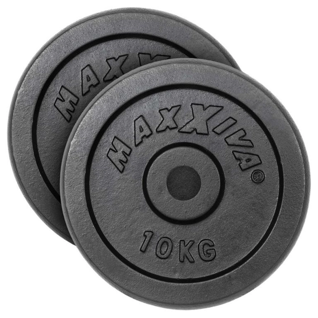MAXXIVA Weight set 2 x 10 kg, cast iron