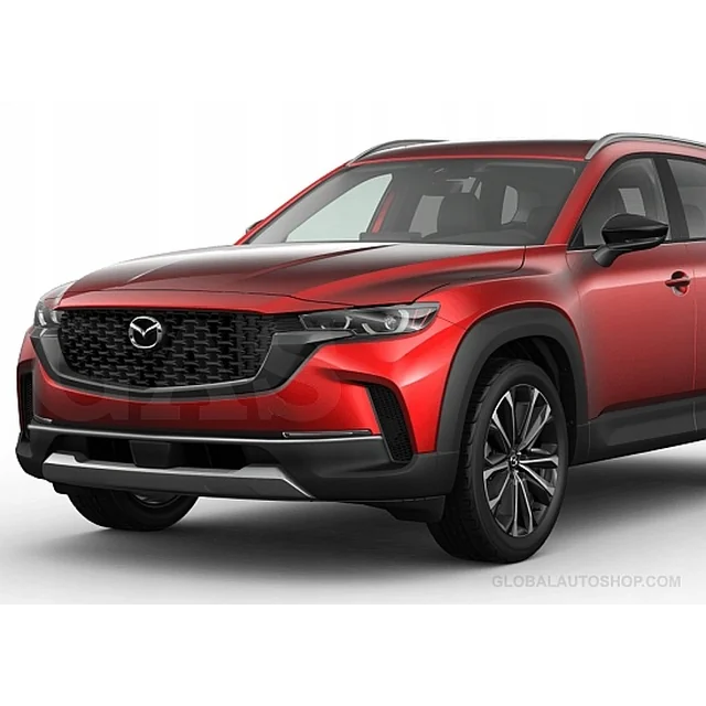 „Mazda“ CX-50 – „Chrome“ juostelių grotelės „Chrome“ manekeno buferio derinimas