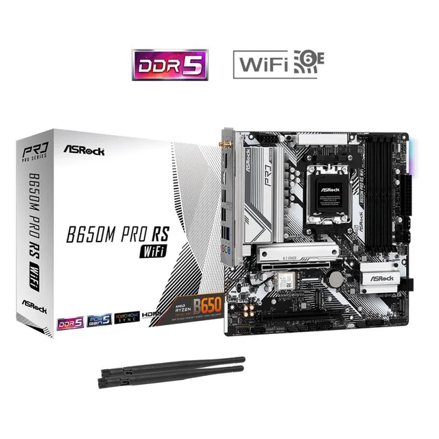 MB AMD B650 SAM5 MATX/B650M PRO RS WIFI ASROCK