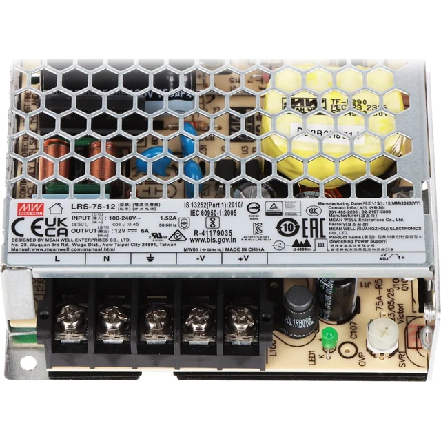 Mean Well SCHALTSTROMVERSORGUNG LRS-75-12 MEAN WELL