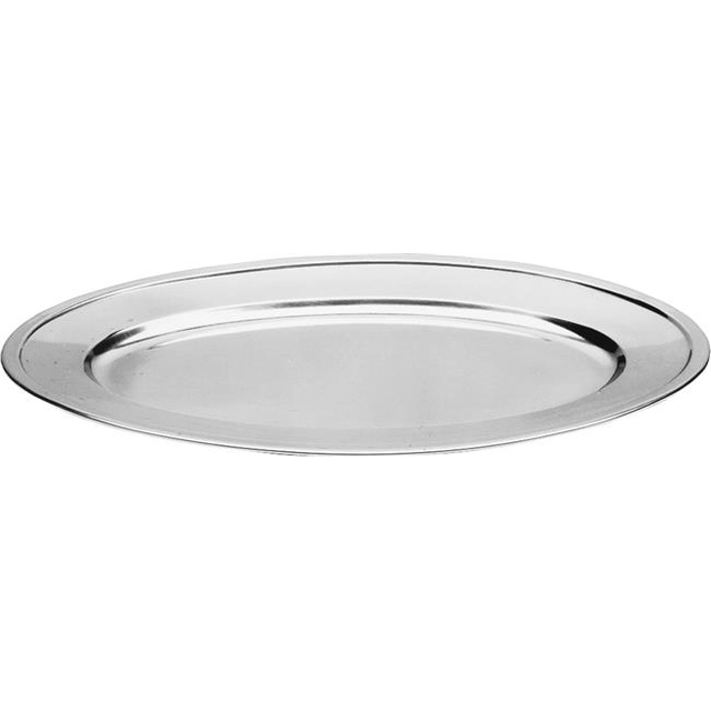 Meat and cold cuts platter - oval, steel 560 404706