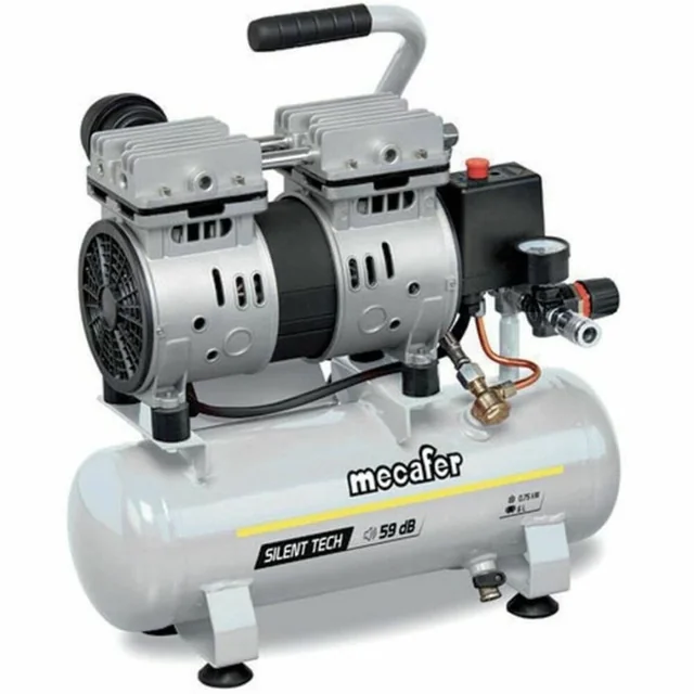 MECAFER õhukompressor 425523 Horisontaalne Vaikne 8 bar 24 L