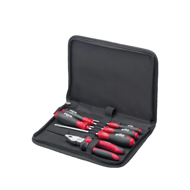 Mechanic's tool set Screwdrivers, combination pliers, 6 pcs. in the tool bag