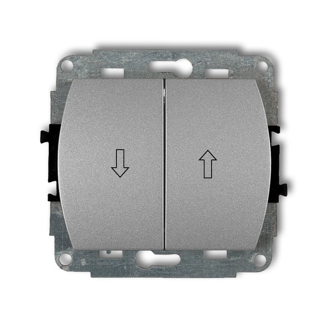 Mechanism of a normally open shutter switch silver metallic KARLIK TREND 7WP-8