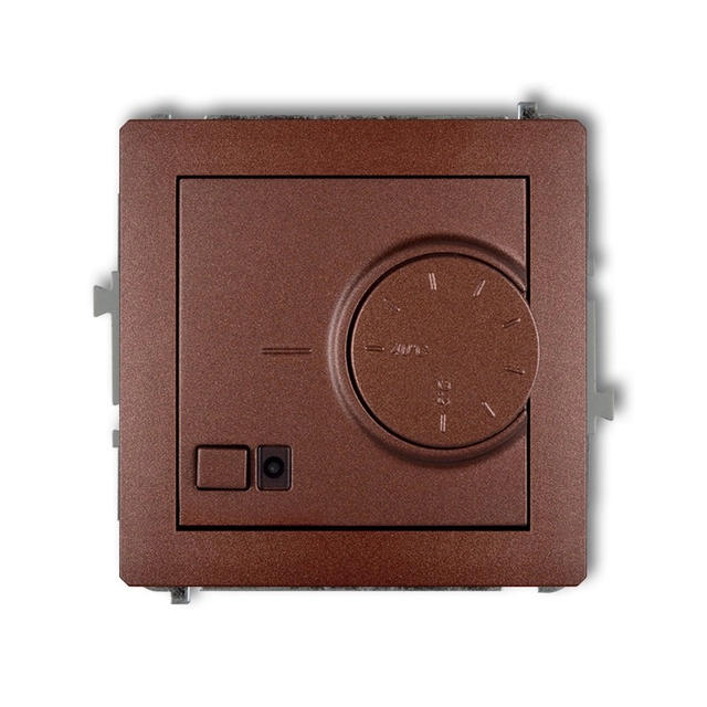 Mechanism of electronic temperature regulator with air sensor brown metallic KARLIK DECO 9DRT-2