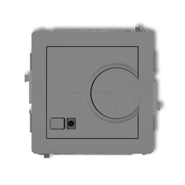 Mechanism of electronic temperature regulator with underfloor sensor gray matt KARLIK DECO 27DRT-1
