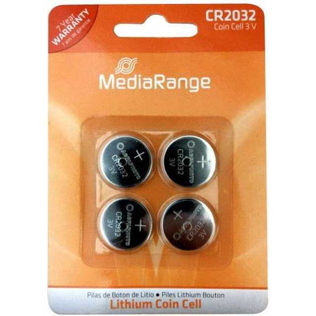 MediaRange Batteri CR2032 220mAh 4 st.