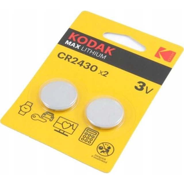 Μέγιστη μπαταρία Kodak CR2430 2 τεμ.